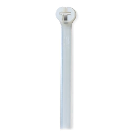 A white pole with a button on it