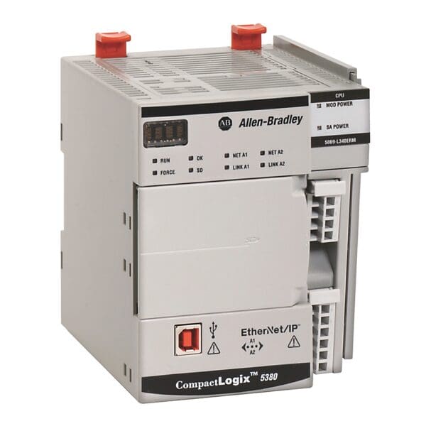 Allen-Bradley 5069-L306ER CompactLogix 5380 Controller, 600 KB Memory, 8 I/O Modules, 16
